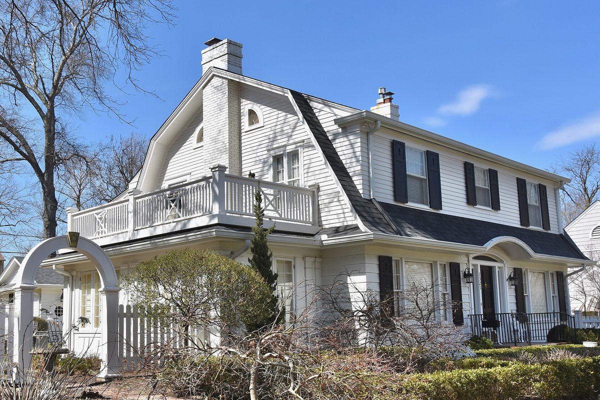A home protected by working gutters